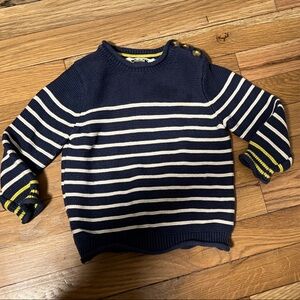 Mini Boden Striped Knit Cotton Sweater